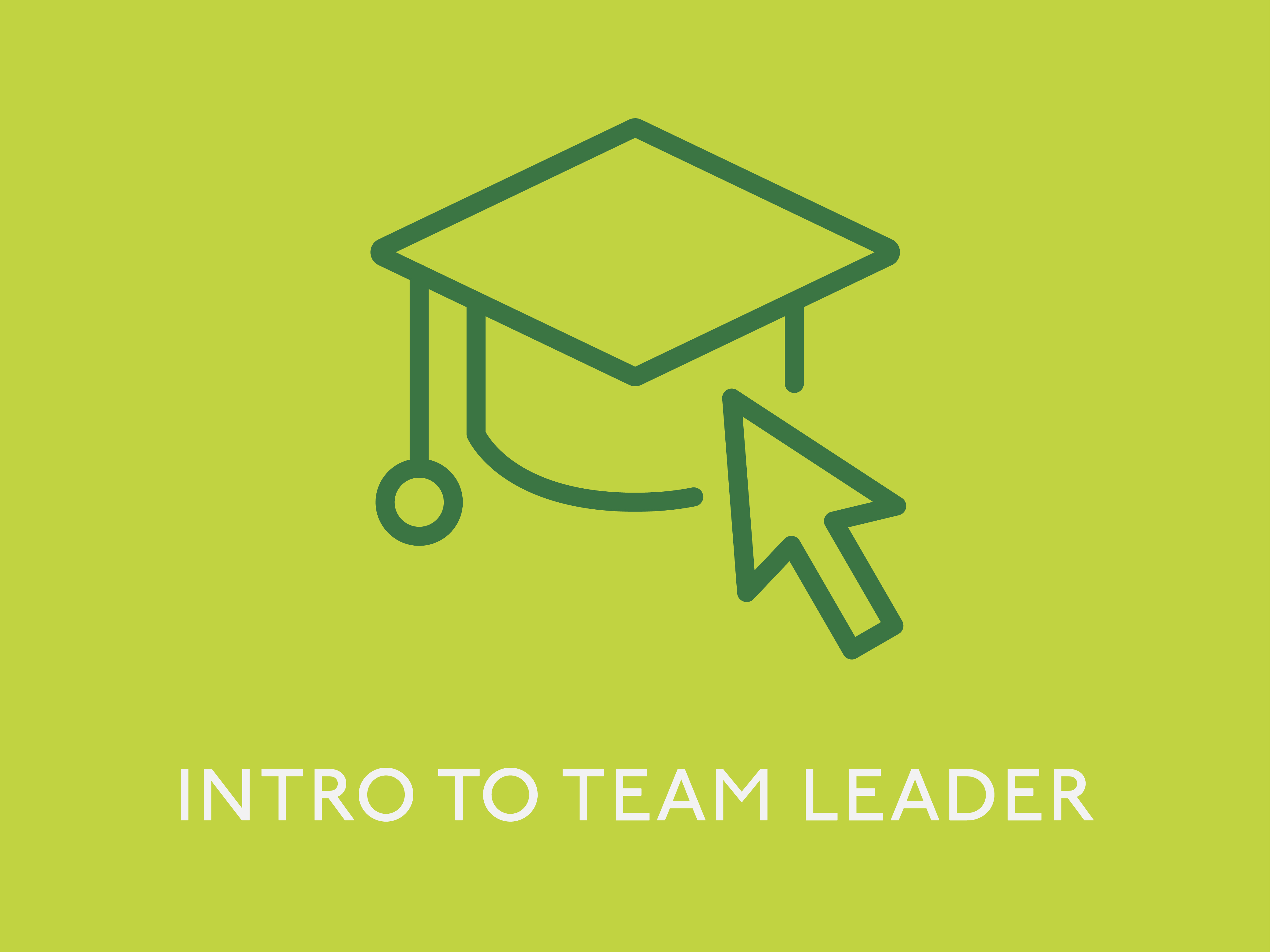 INTRO TO TEAM LEADER