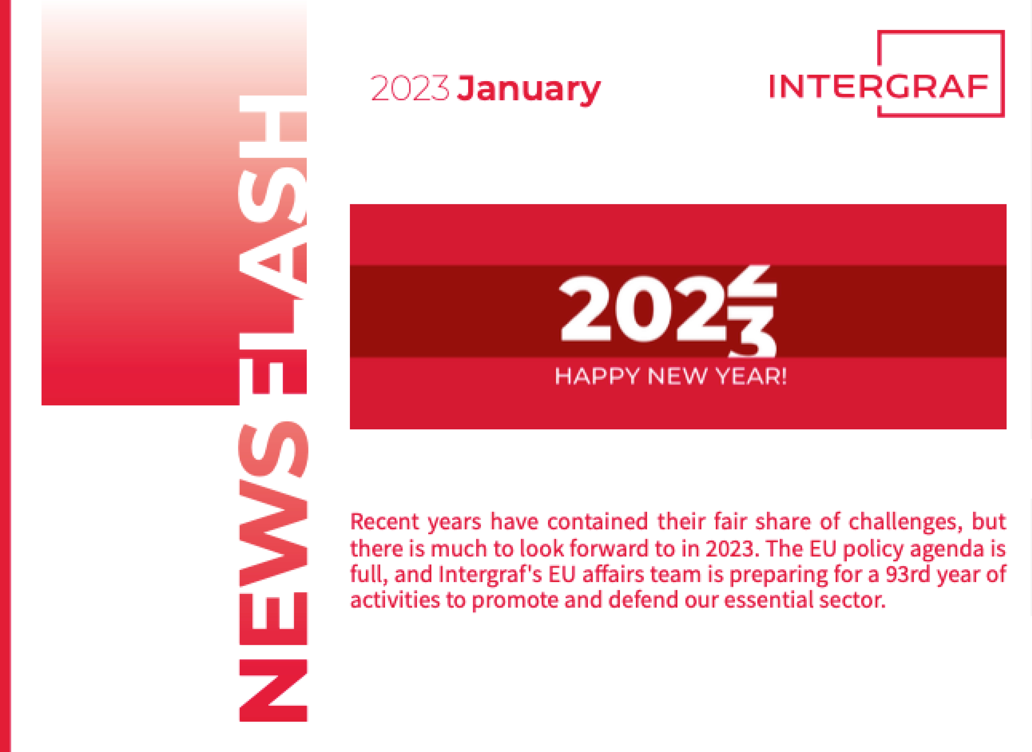 INTERGRAF NEWSFLASH – JANUARY 2023