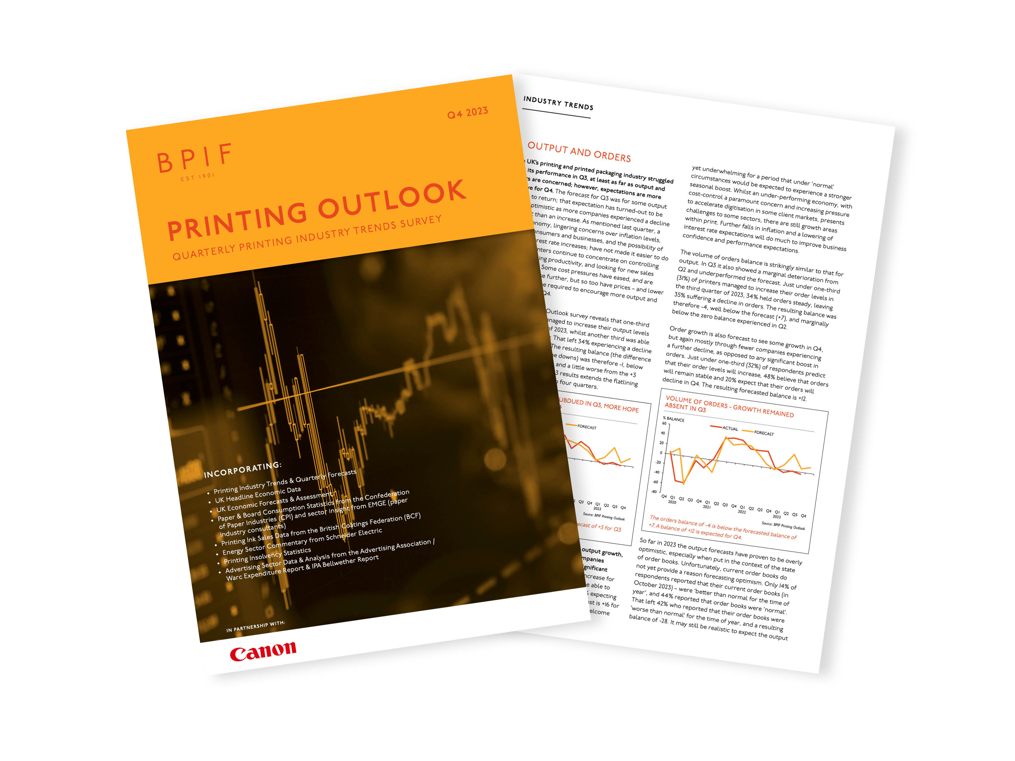 Output and orders remained subdued in Q3