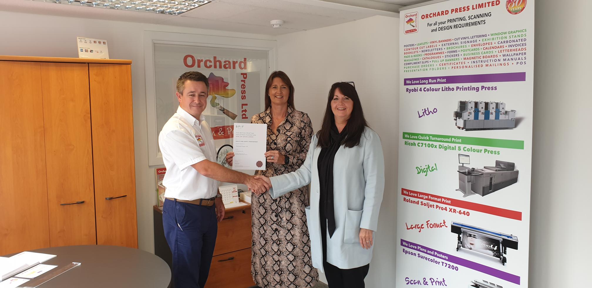 H&S Seal of Excellence for Orchard Press