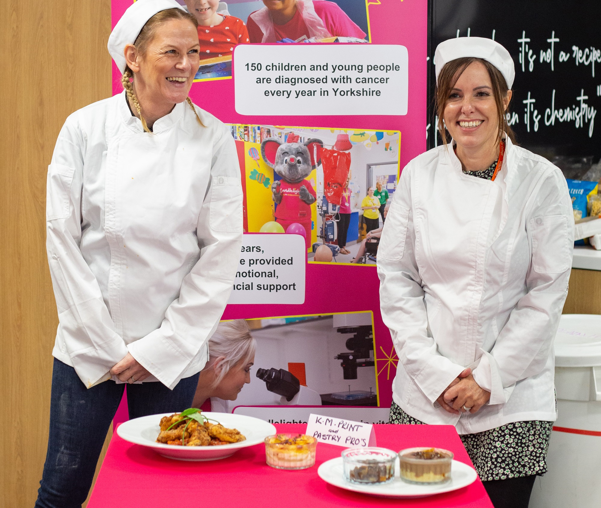 Konica Minolta cooks for Candlelighters at Leeds City College